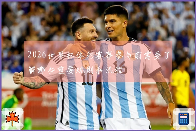 2026世界杯体彩赛事参与前需要了解哪些重要规则和流程